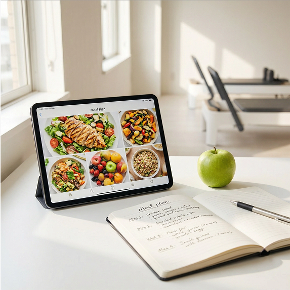 食事管理をしている様子